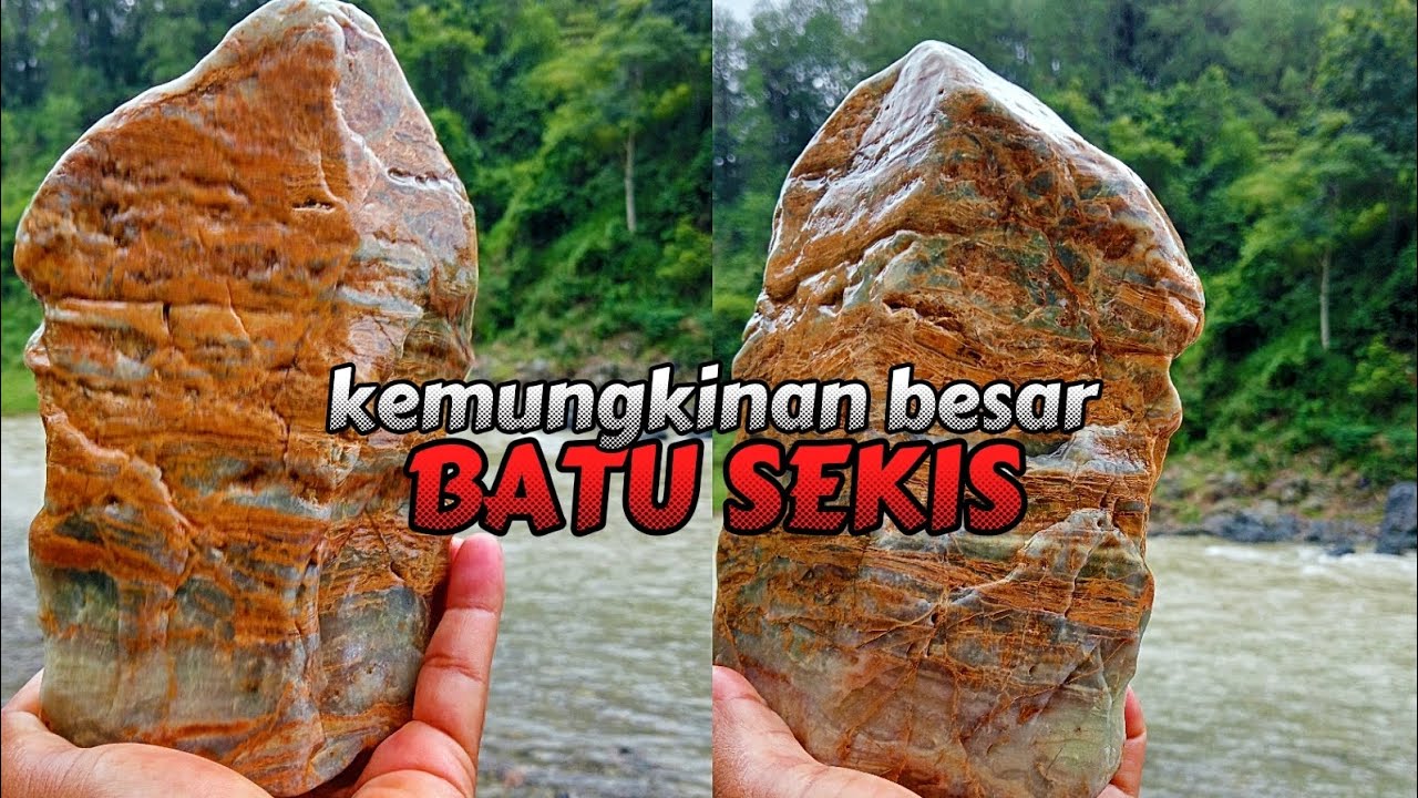 Kemungkinan ini batu sekis kalau tidak salah.