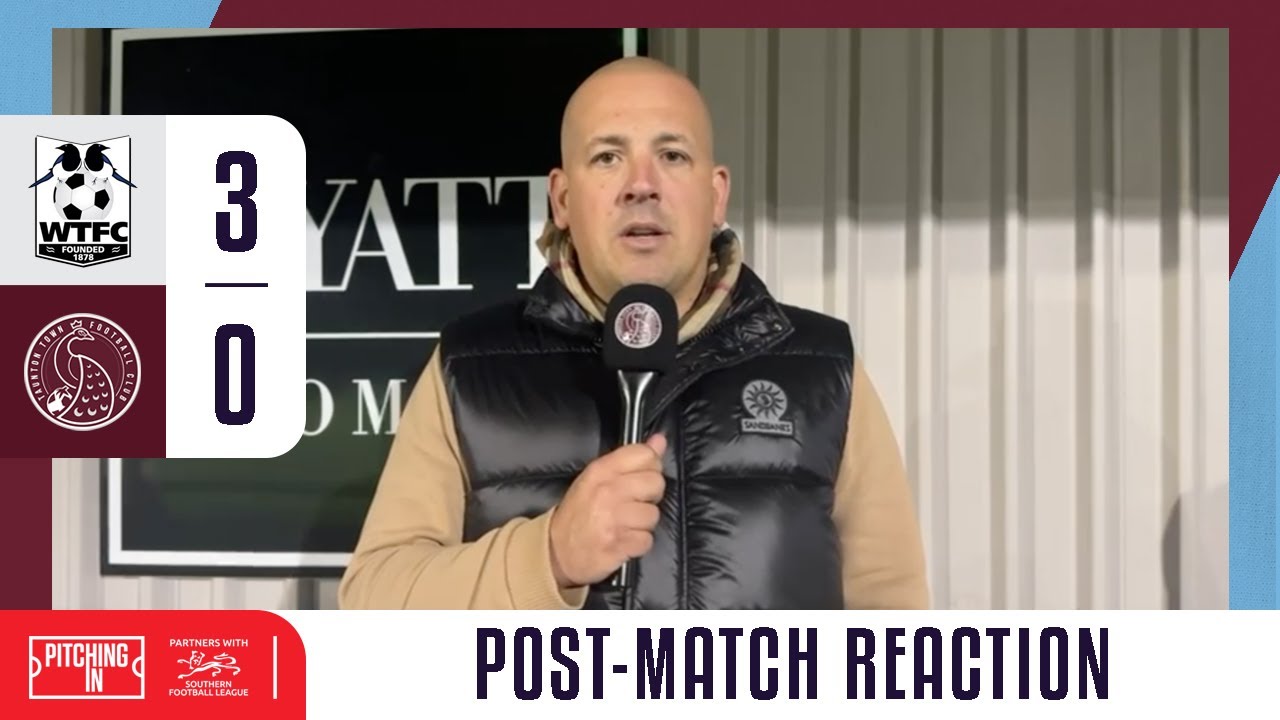 Wimborne Town F.C. 3 - 0 Taunton Town F.C |  Post Match Interview | Southern League Premier South