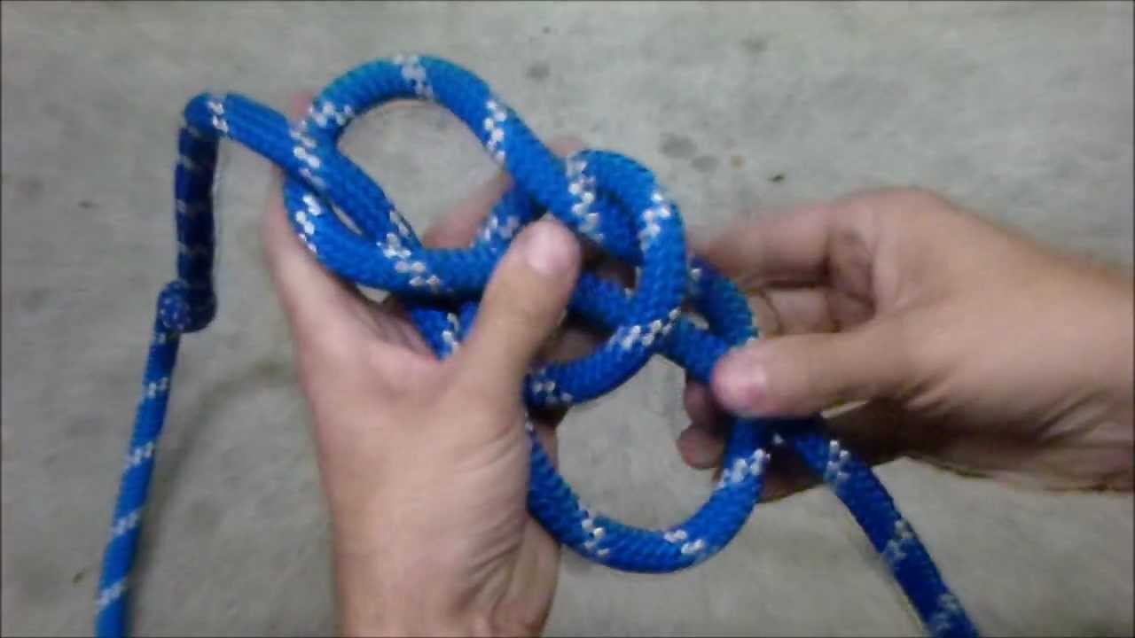 Snap bowline with Yosemite finish