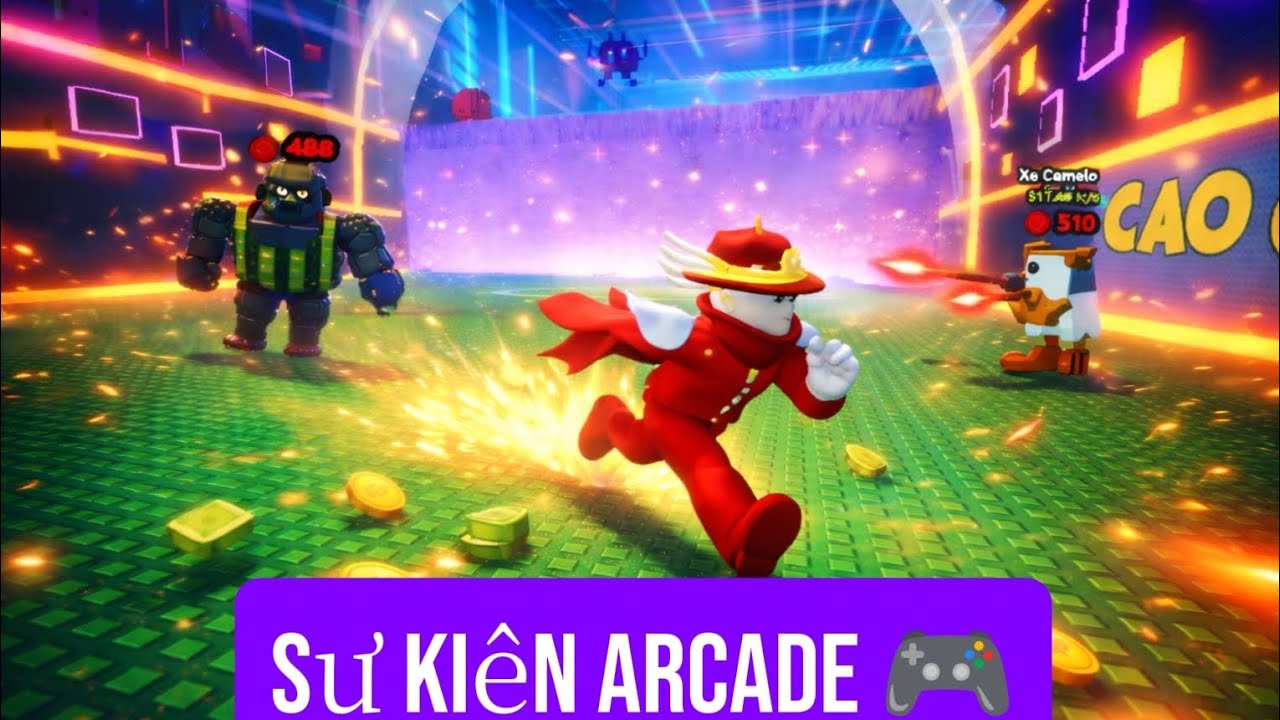 Chơi sự kiện Arcade 🎮 , trong game Thoát khỏi sóng thần để lấy Brainrot 🌊