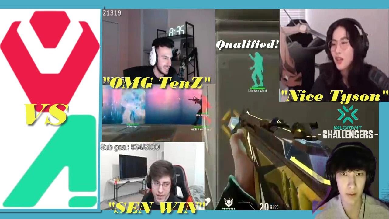 Kyedae,Tarik, Zombs and Sinatraa Reacts To Sentiels vs Akrew|VCT NA S2 Challengers Open Qualifier 2.