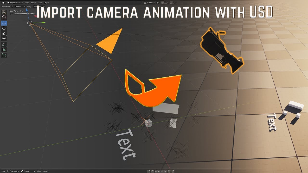 Export Blender camera animation and scene to Unreal Engine using USD