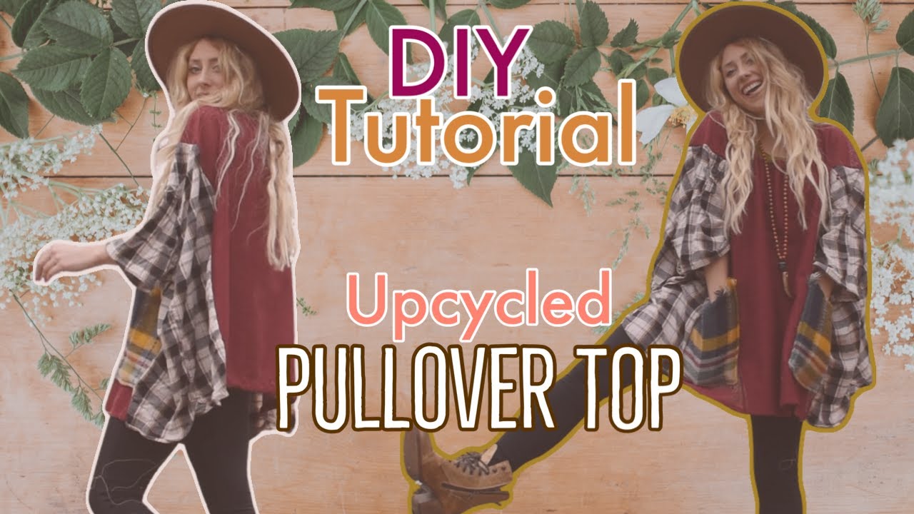 UPCYCLED FLANNEL | DIY TOP | BOHO FASHION | SEWING TUTORIAL | PLUS SIZE FASHION