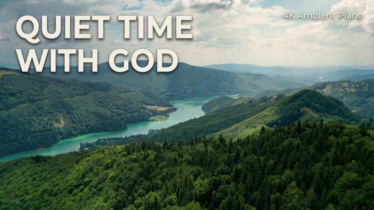 🎹 Quiet Landscapes – Cinematic Drone Ambient (4min, 4K) #AmbientMusic #SoakingPrayer #PrayerMusic