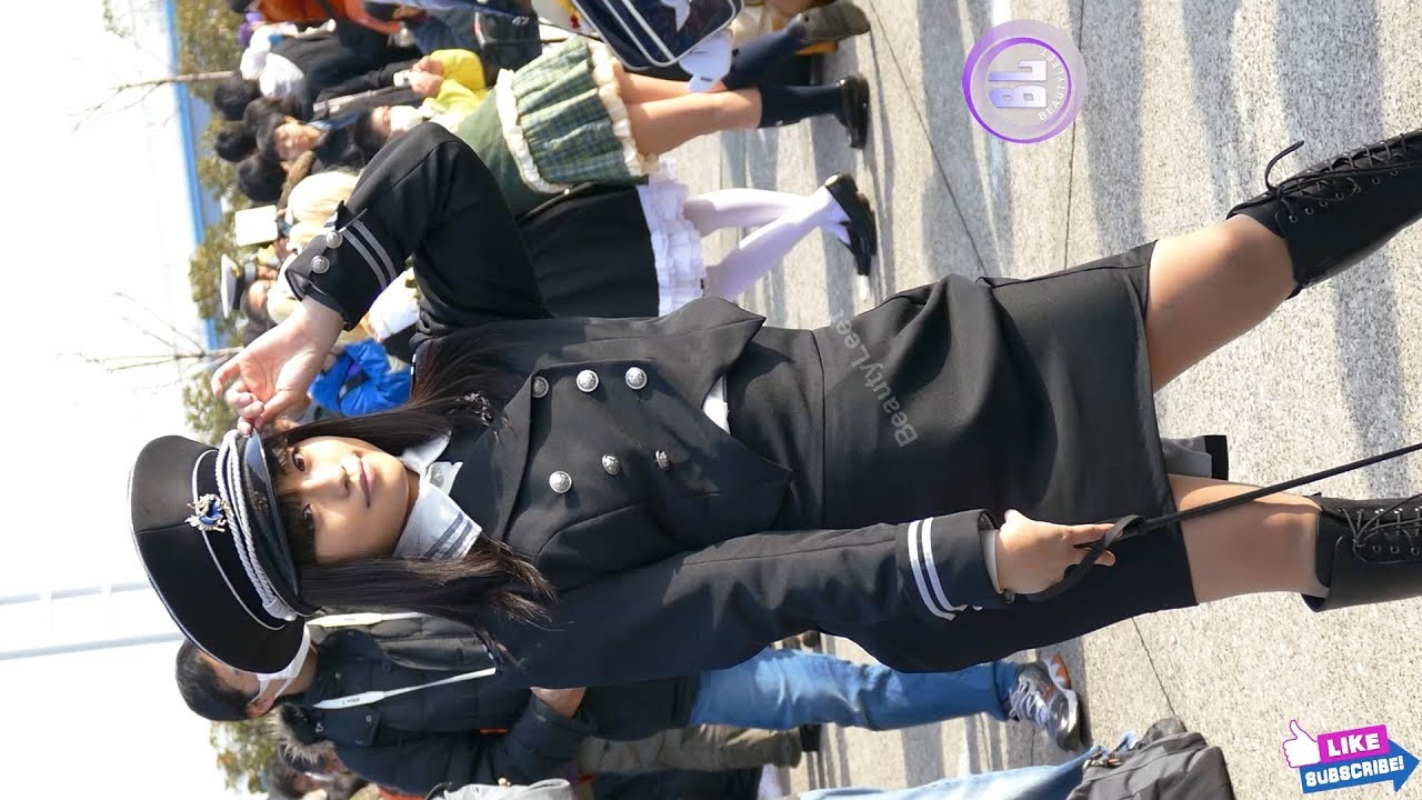 [4k] Kazari Female Military Beauty Cosplay かざりさん  軍服撮影 (@kazariri) 직캠 Japanese