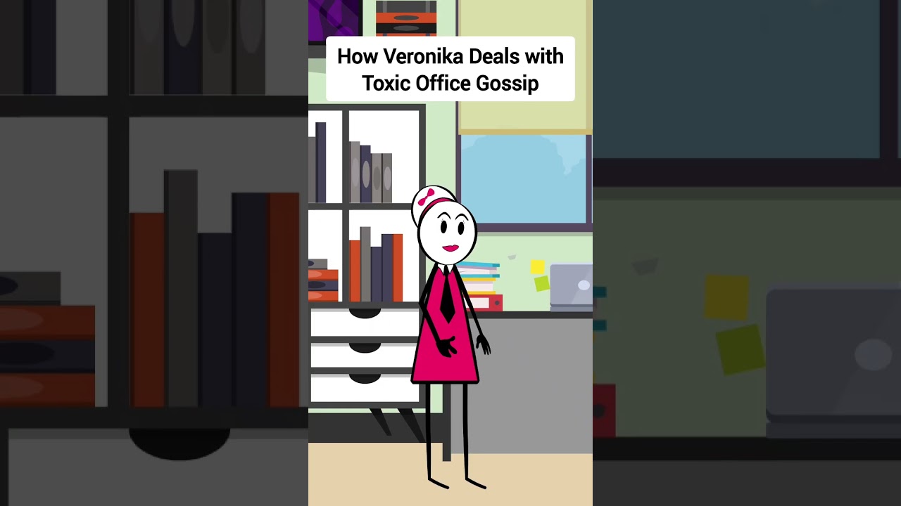 How Veronika Deals with Toxic Office Gossip #gplus #animation #corporate #comedyskit
