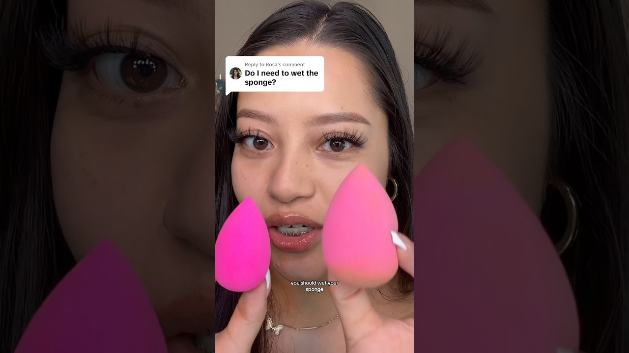 How to PROPERLY wet beauty blender ✨