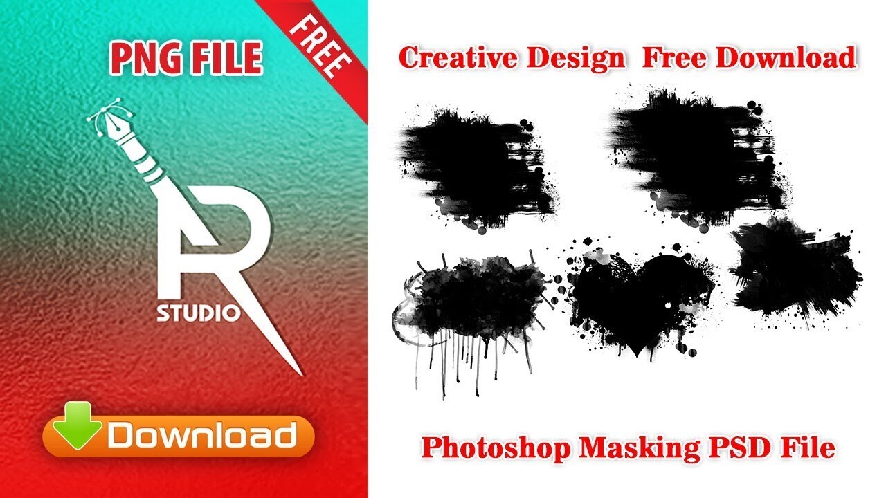 Photoshop 2022  masking PNG Layer Tutorial  Free mask Download