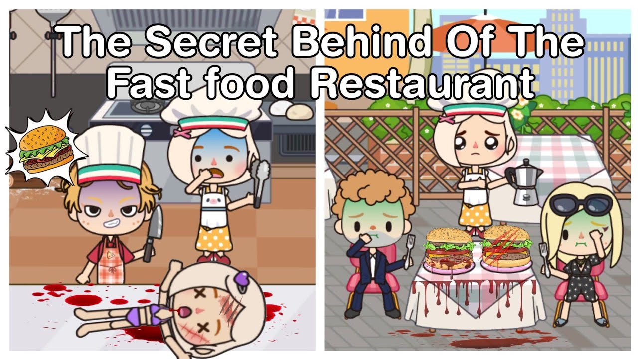 The Secret Behind Of The Fast food Restaurant🔪🍔🌭| Miga World Story | Sad Story |🍭Saraine Plays🍩