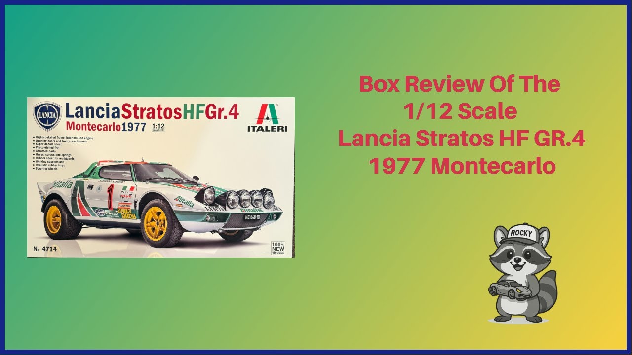 IPMS/USA  - In Box Review of the 1/12 Scale Italeri Lancia Stratos HF Gr.4
