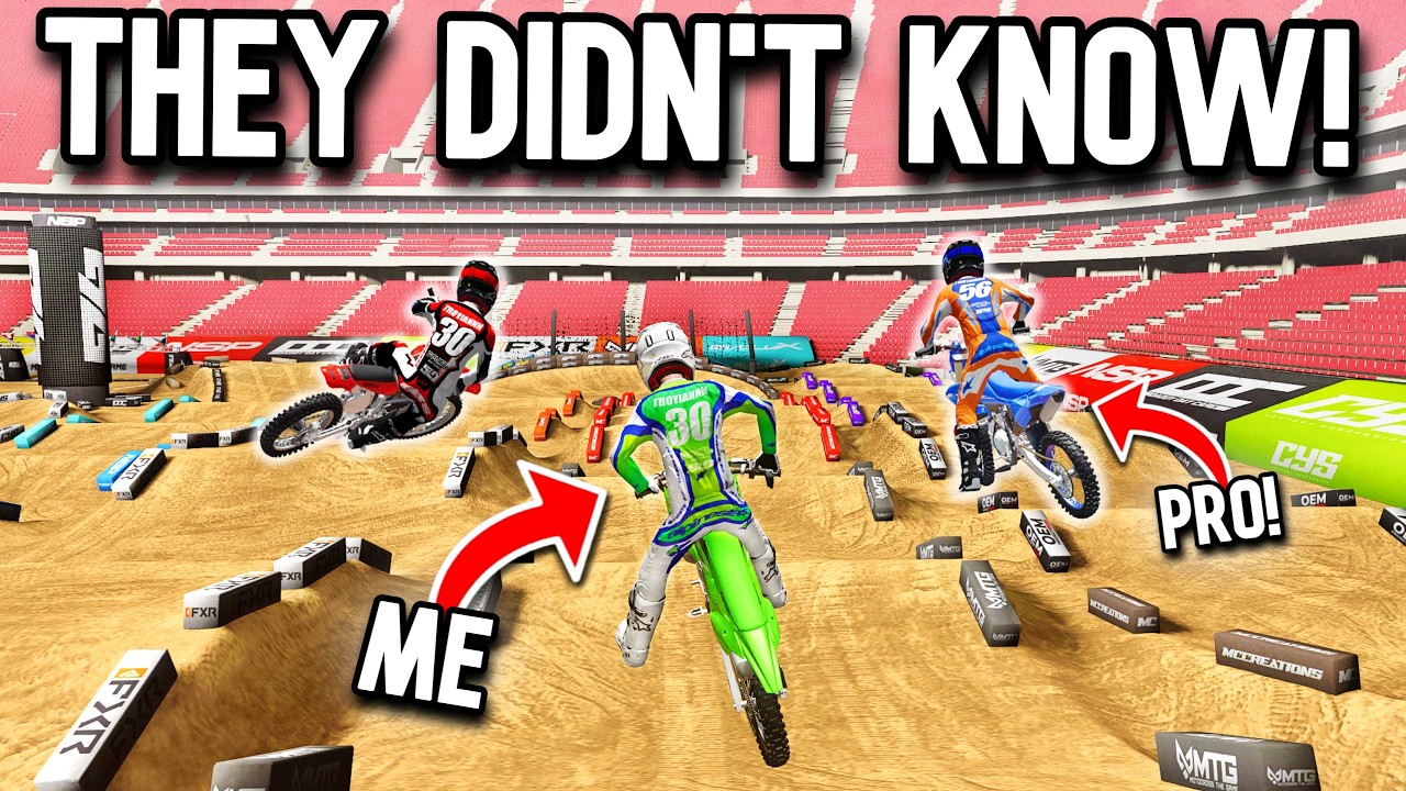 I WENT UNDERCOVER IN A PRO 85CC RACE IN MX BIKES!