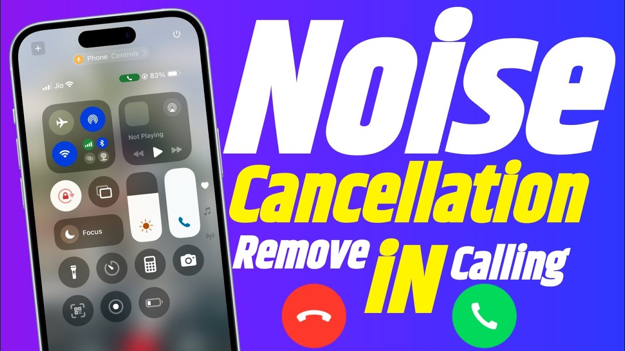 How To Remove Background Noise in iPhone Call | iPhone Me Noise Cancellation Kaise Kare |iPhone Call