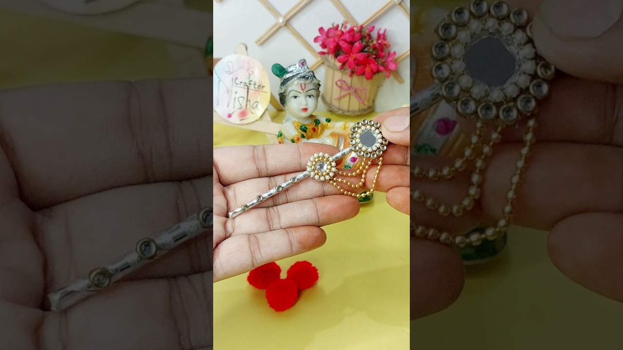Diy Janmashtami special craft &hearts;️ #shortvideo #youtubeshorts #diy #janmashtami #shorts