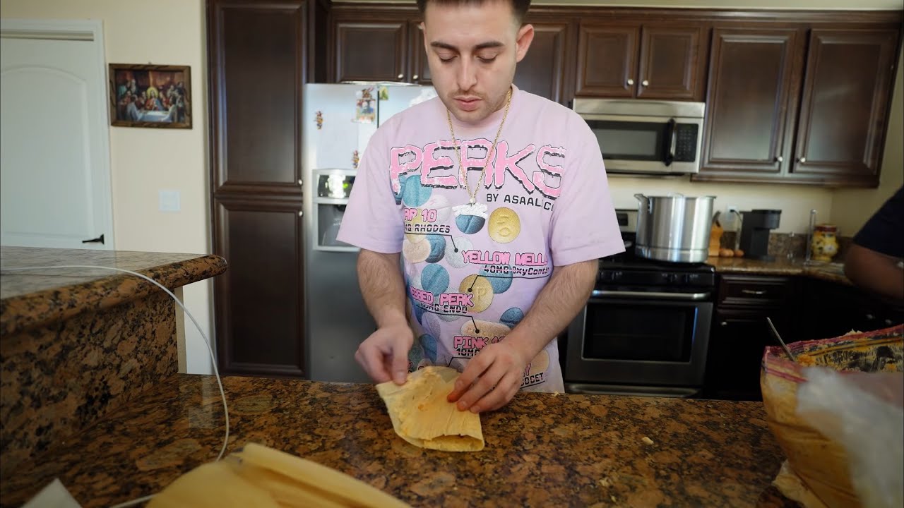 MAKING TAMALES FOR NEW YEARS
