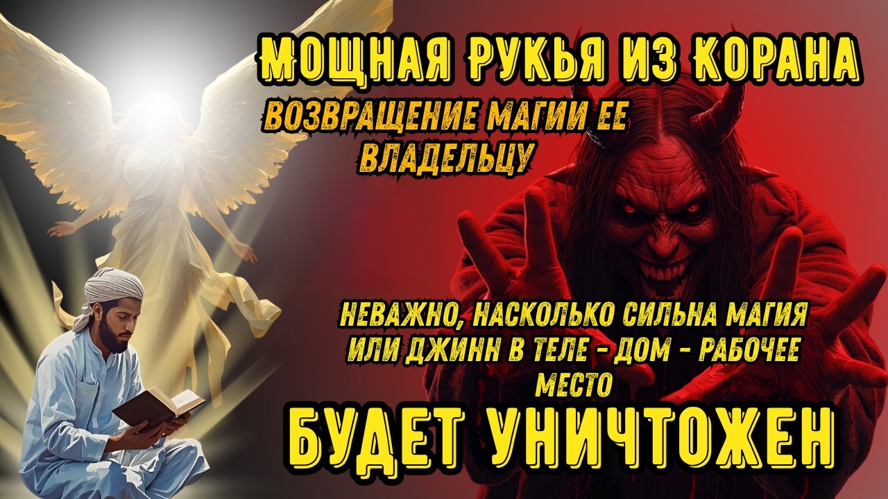 СИЛЬНАЯ РУКИЯ | УНИЧТОЖАЕТ МАГИЮ, ДЖИННОВ И ЗЛО В ДОМЕ И ТЕЛЕ!  🕌Ar--338