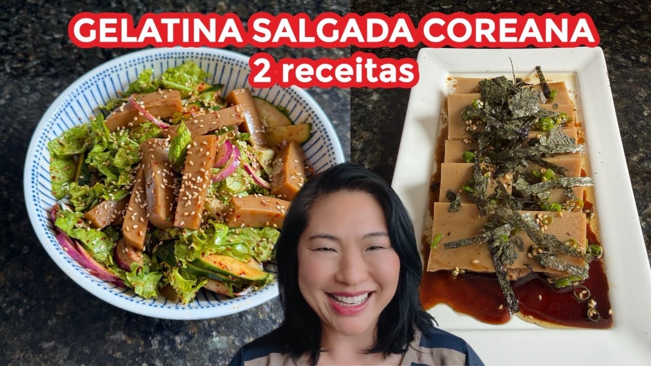 Como fazer Gelatina Salgada Coreana (Dotorimuk)