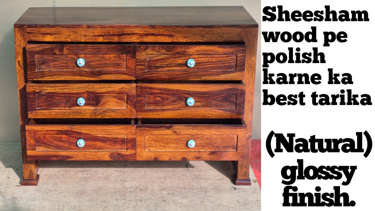   Sirf 3 Steps mein Sheesham Wood par Mirror Finish laayein! (Natural finish) #diy  #woodpolishing  