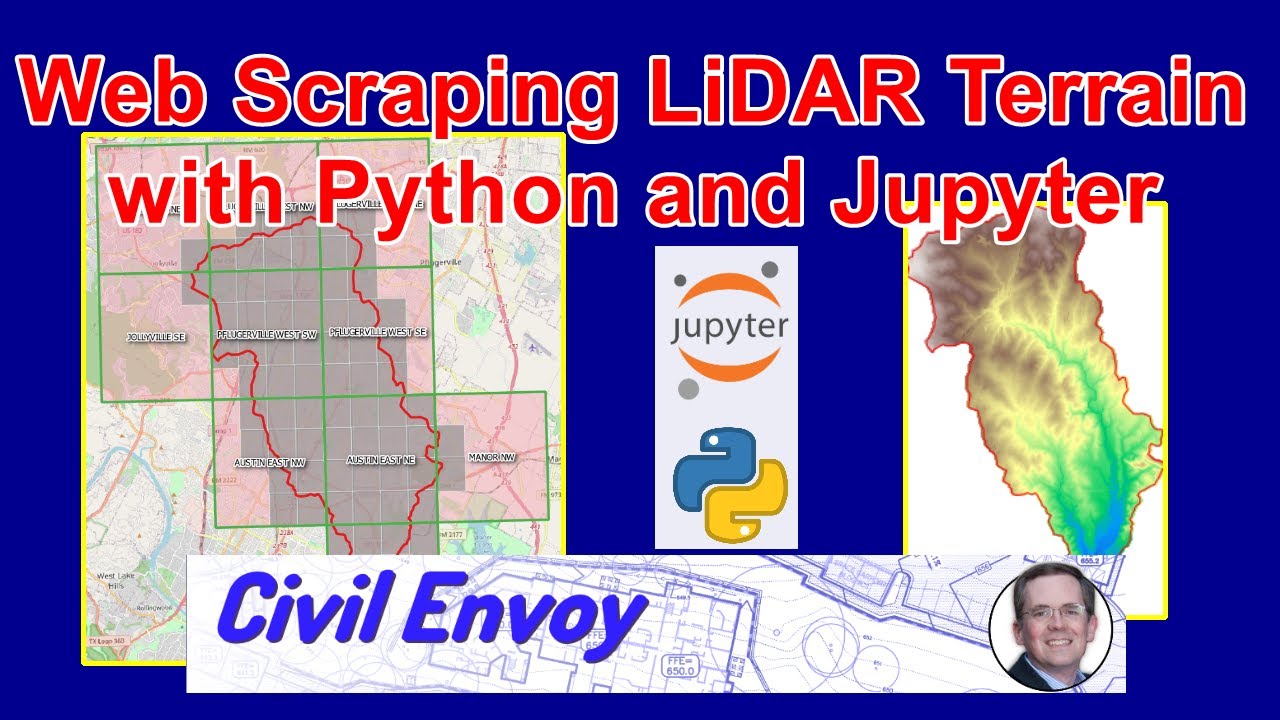 Веб-скрапинг LiDAR Terrain с помощью Python &mdash; создание Texas TNRIS LiDAR DEM