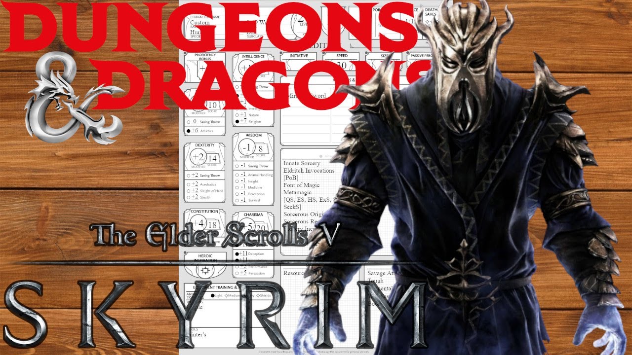 Nephilim Builds | Miraak (Skyrim) [D&D 5e 2024]