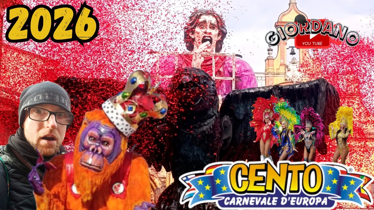 CENTO - CARNEVALE D'EUROPA 2026 🎭🎭🎭 Pazzesco!!!!!!!!!