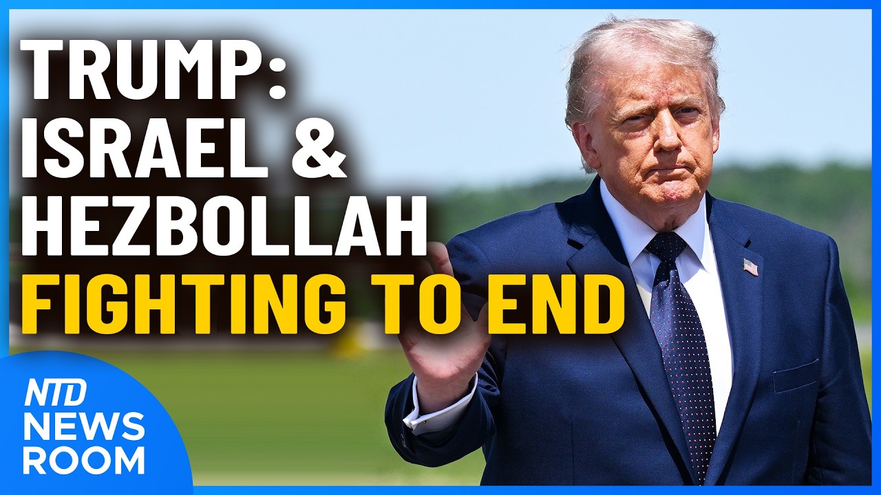 Trump: Israel & Hezbollah To Stop Fighting; DOJ Anti-Weaponizing Fund Paused | NTD Newsroom (June 1)