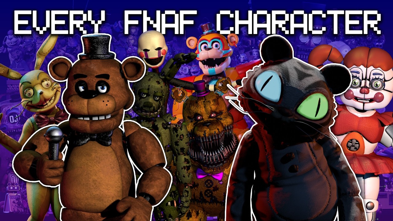 Every FNaF Character (1-SoTM)