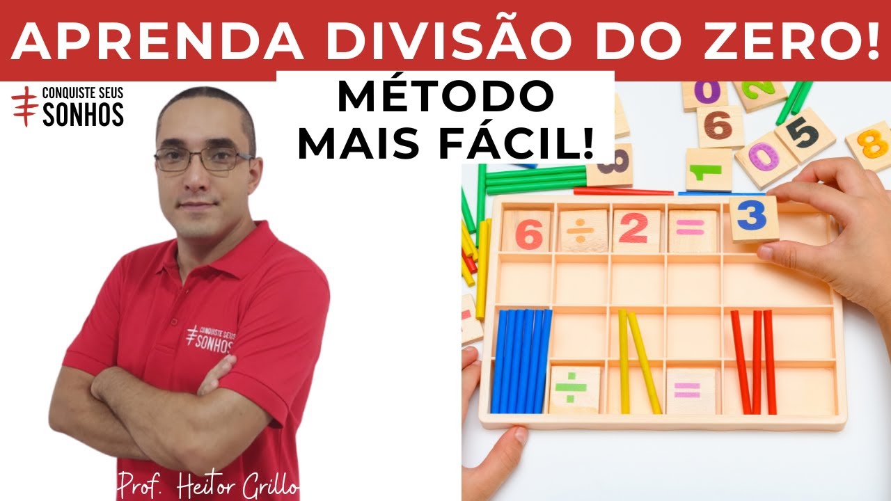 ➗ DIVISÃO - APRENDA AGORA A FAZER CONTA DE DIVISÃO (DIVIDIR) - MÉTODO RÁPIDO E FÁCIL - PRÉ-ENCCEJA