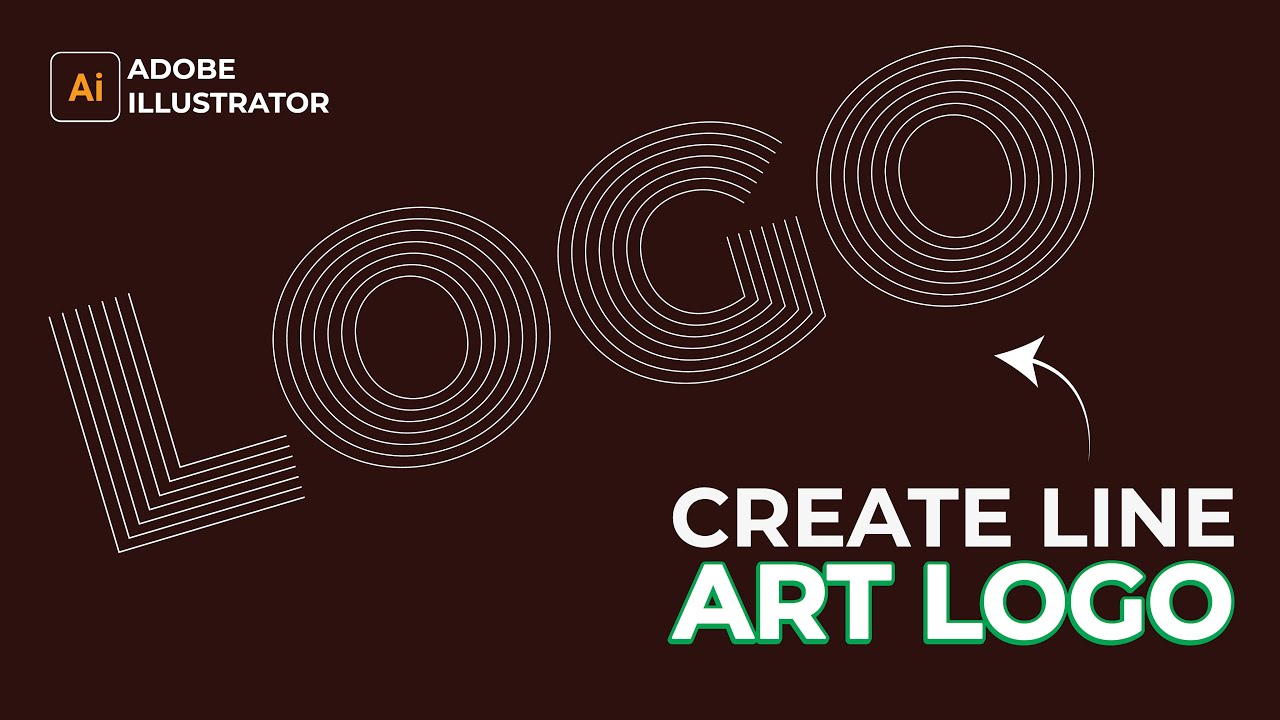 Illustrator Tricks: Scratch Lines Logo Design Tutorial Line Logo Design | Realistic Line Logo.
