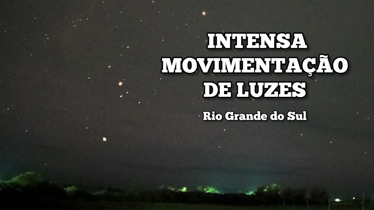 OVNIS? Filmei a maior movimentação de luzes no céu do Brasil 