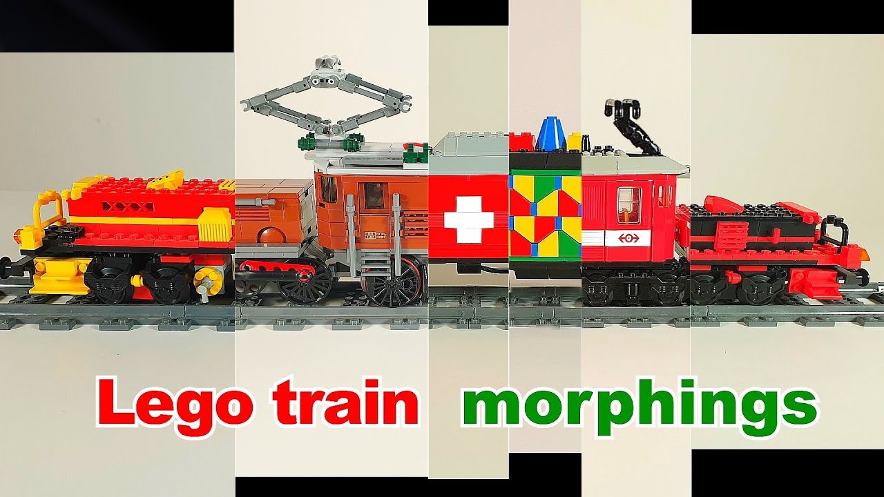 Best of Lego crocodile trains with amazing Morphing Effects