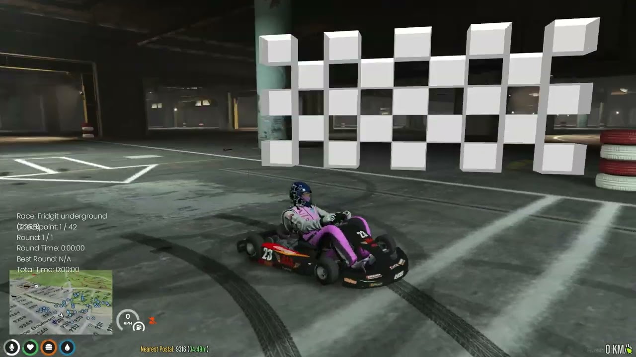 GTAV - Five M - Toronto Role Play - Underground Kart races