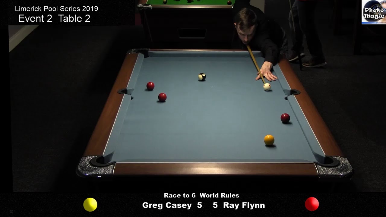 Limerick Pool Series Event 2 Greg Casey vs Ray Flynn