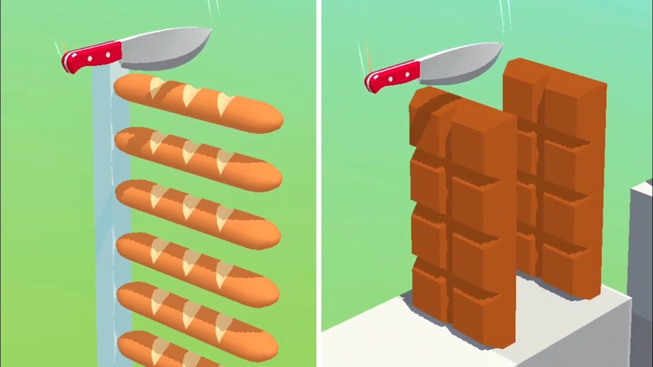 Slice It All Game! Satisfying and Relaxing ASMR Slicing Video NEW UPDATE