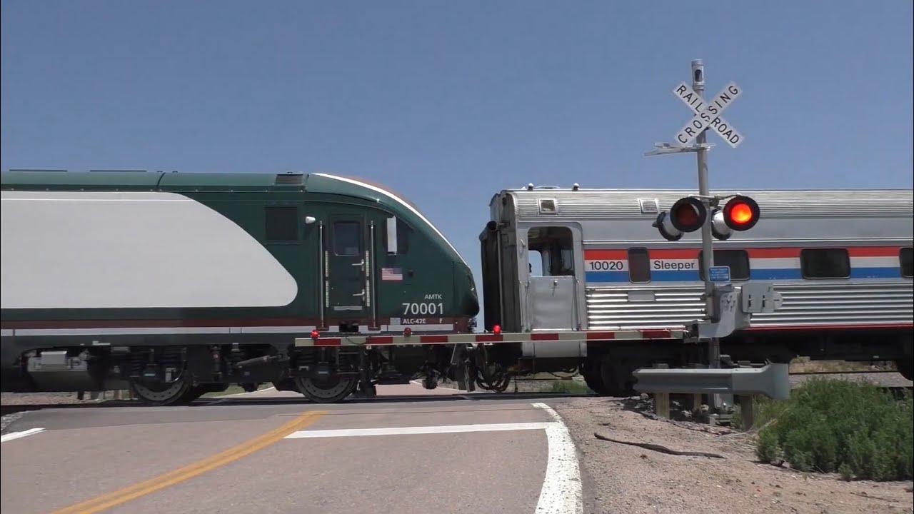 (Almost Missed) Old Pueblo Road #2 Railroad Crossing, near Fountain, CO with a Special Amtrak Move!