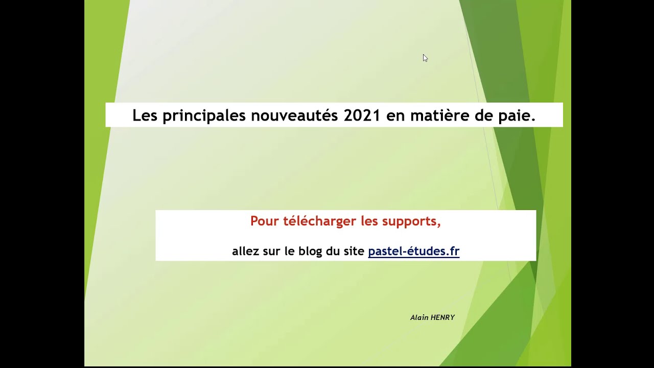 Les nouveautes en matiere de paie 2021
