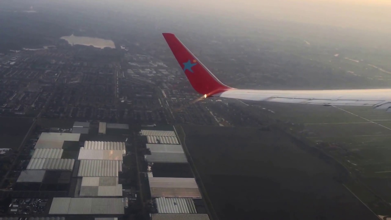 Takeoff from Runway 18L, Aalsmeerbaan, Schiphol, Amsterdam (AMS), Netherlands.