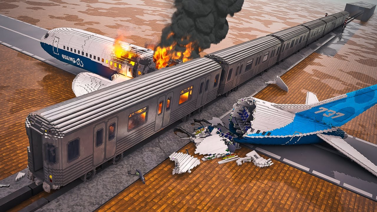 Planes vs Metro DLC Train (stop the train) | Teardown
