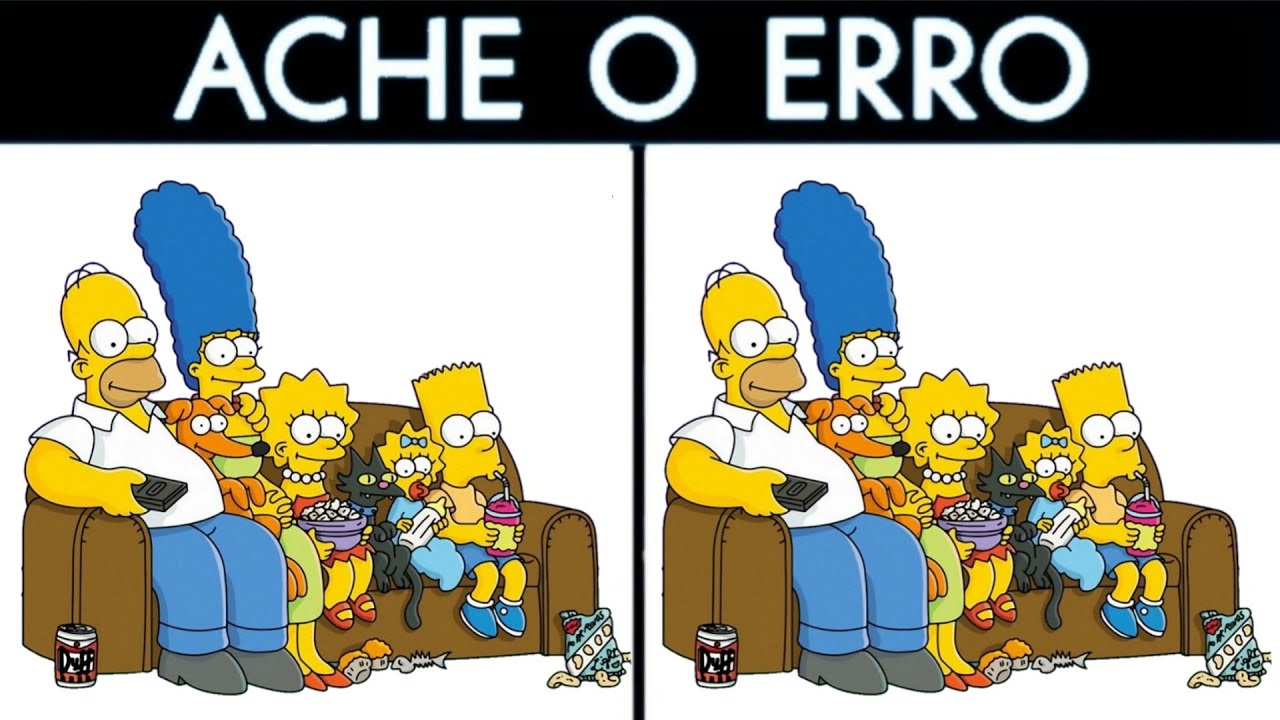 Encontre os 7 Erros nos Simpsons | Jogo Dos 7 Erros