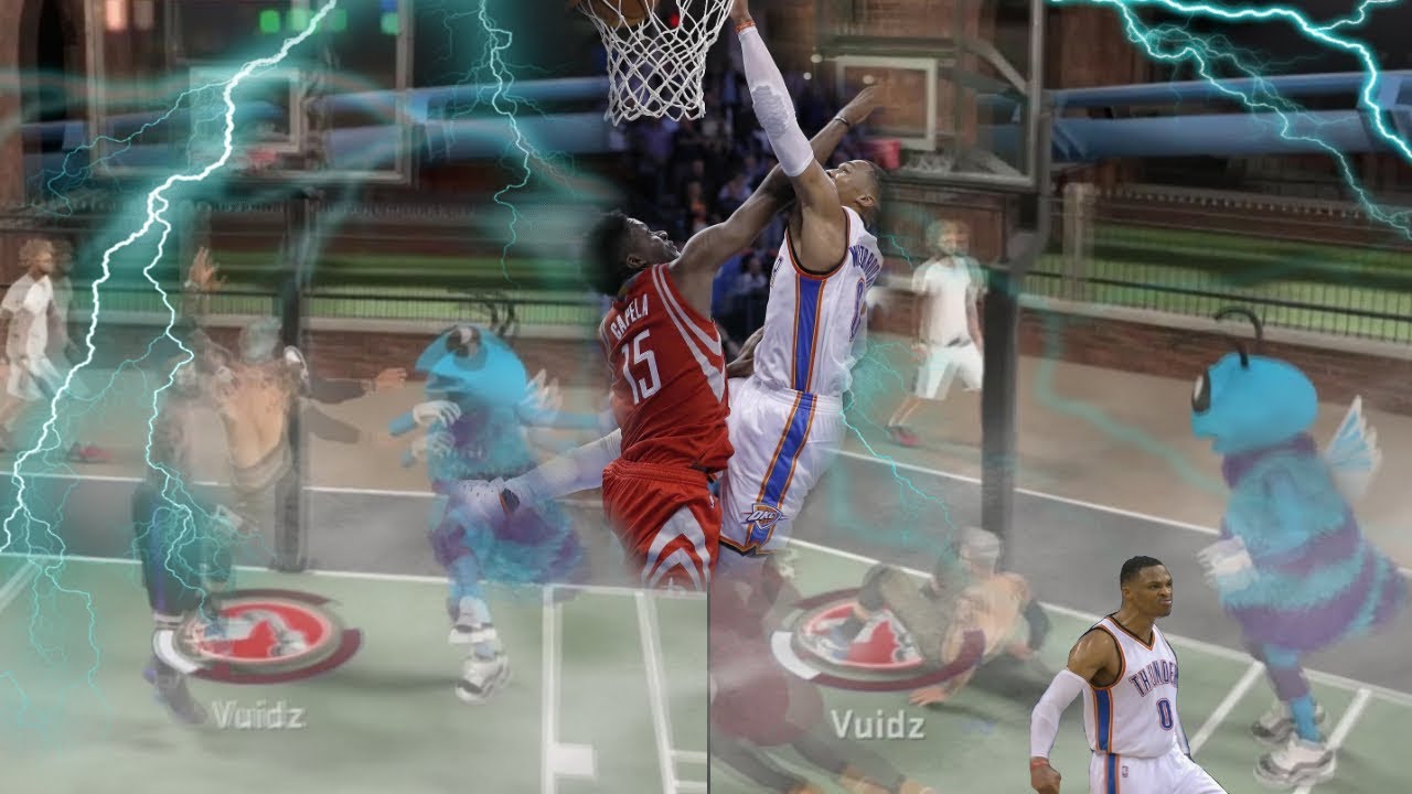 I GOT THE WESTBROOK ANIMATION ON A MASCOT!!! (RARE CONTACT DUNK) | NBA 2K17 MyPark