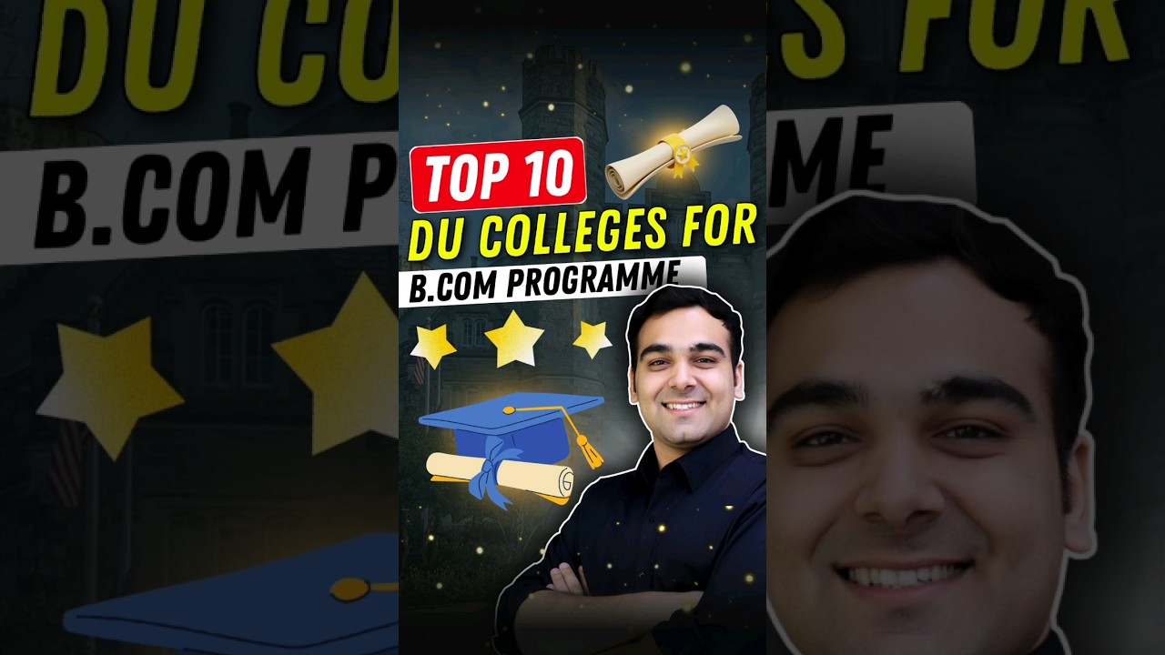 Best 10 Colleges for B.Com Program in DU🎓 #shorts