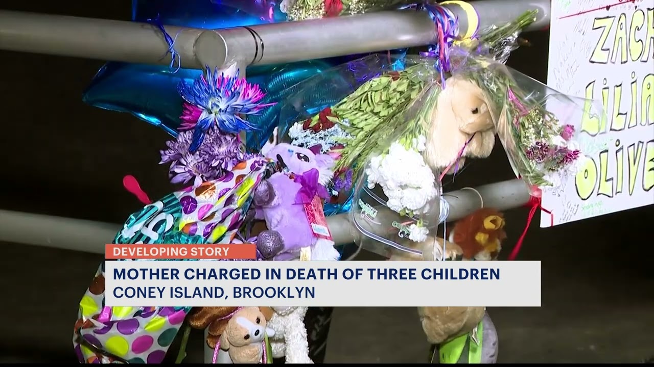 Mother charged with deaths of 3 children drowned in Coney Island