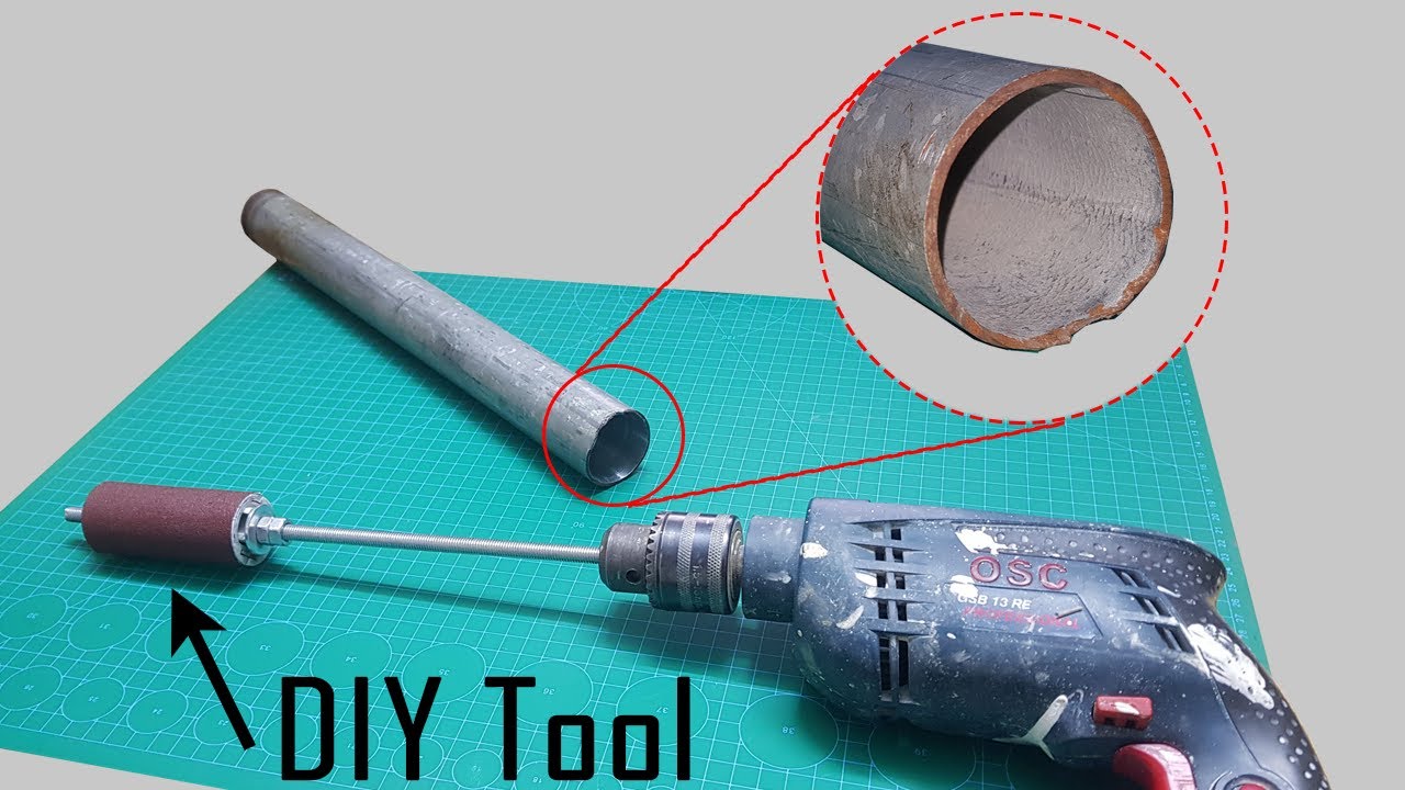 DIY Tool For Sanding The Inside Of The Pipe