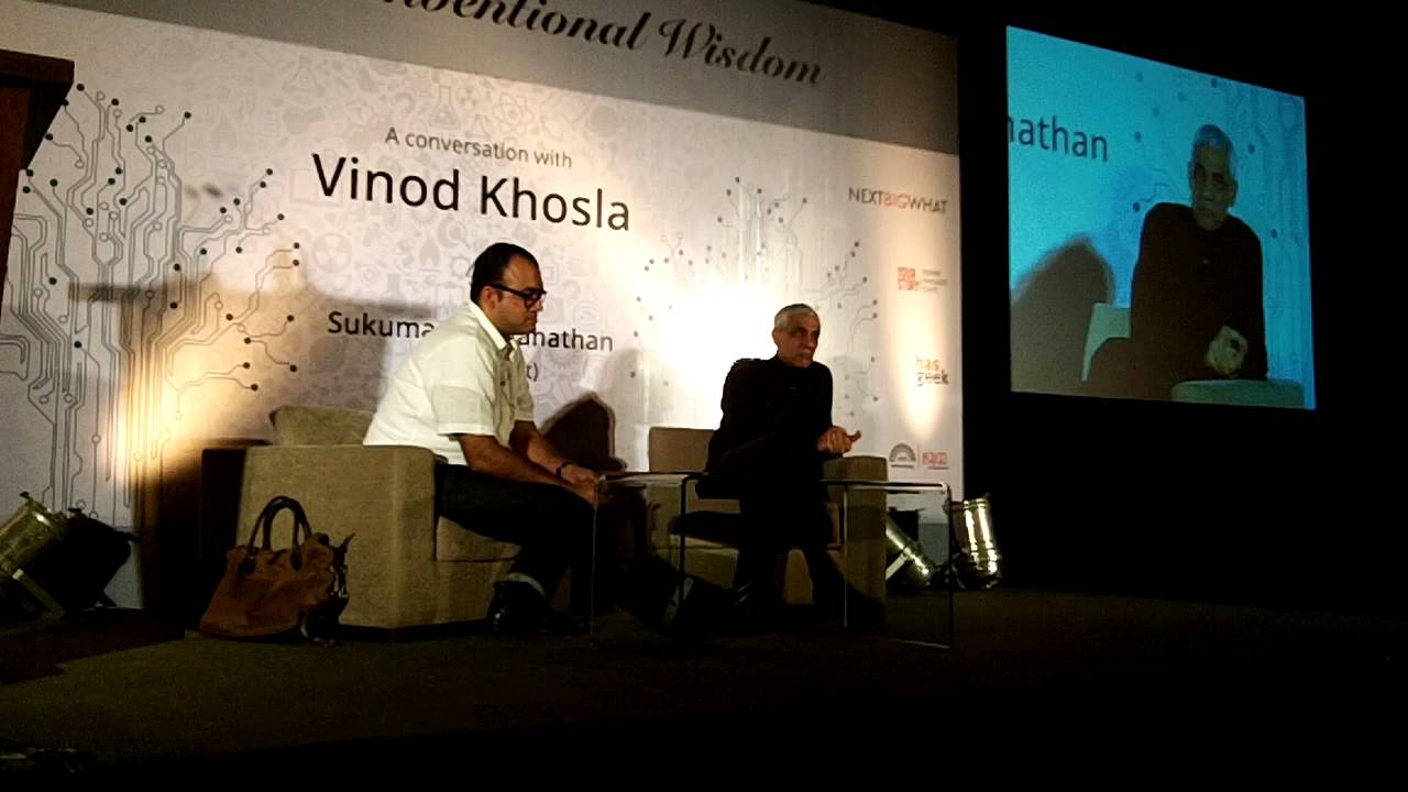 09 of 14   Sukumar Ranganathan, Editor, Mint, in conversation with Vinod Khosla