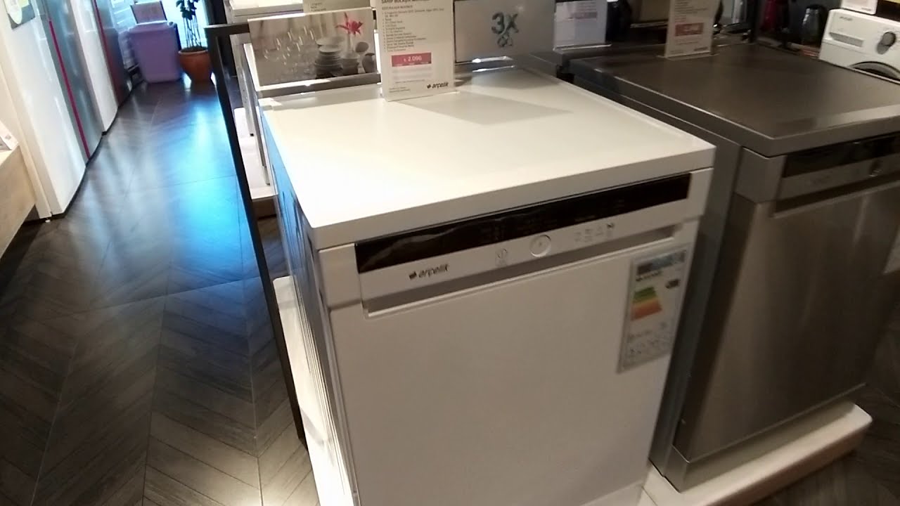 6355 Beyaz Arçelik Bulaşık Makinesi | 5 Programlı Bulaşık Makinesi | Paslanma  Çelik İç Gövdeli
