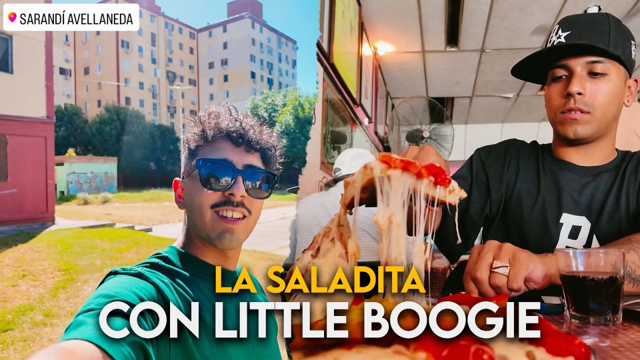 Conociendo LA SALADITA de SARANDI con LITTLE BOOGIE: Pizza 3 Aces - Laguna y Trap de Internet