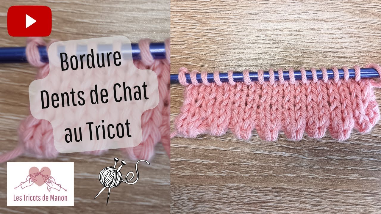 Bordure Dents de Chat au Tricot