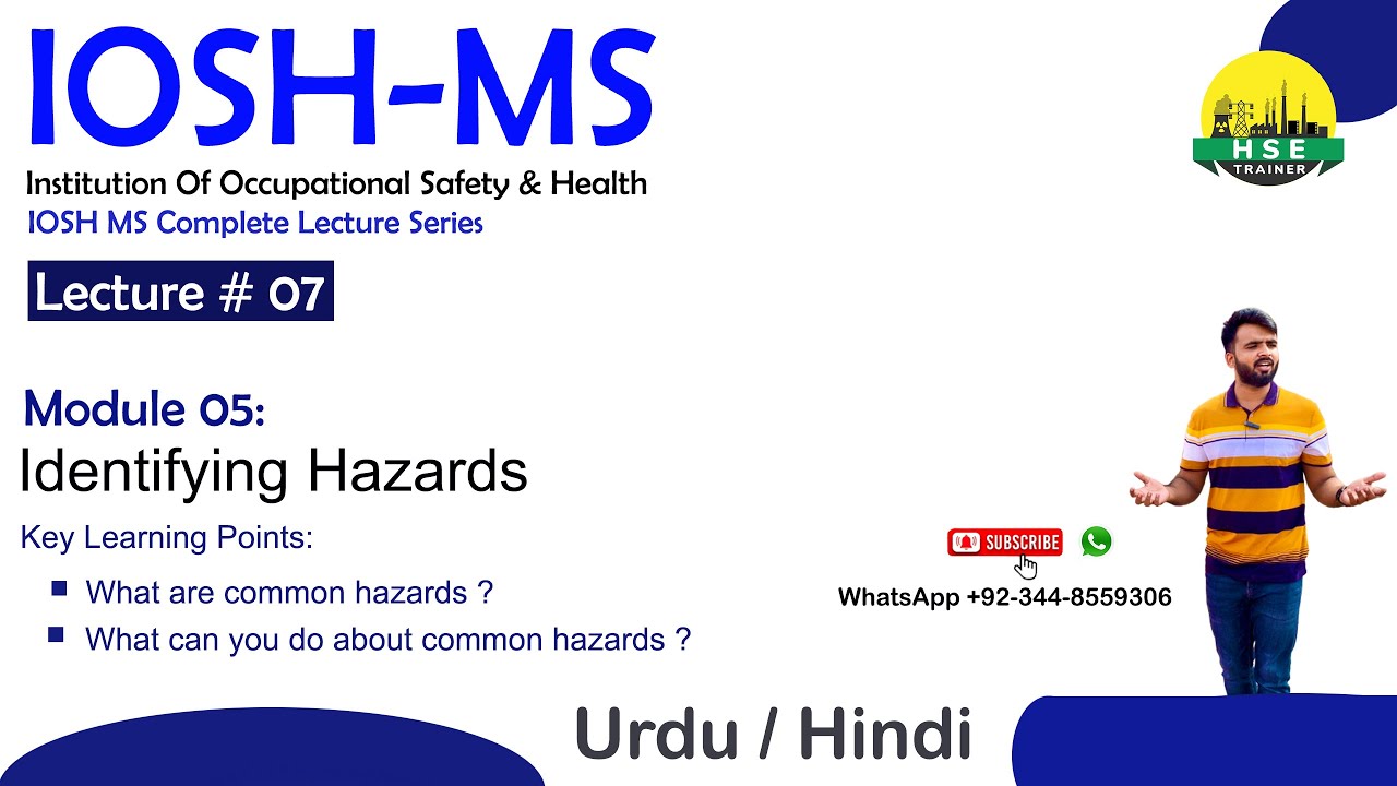 IOSH managing safely - Lecture 07 (module 05) - HSE TRAINER