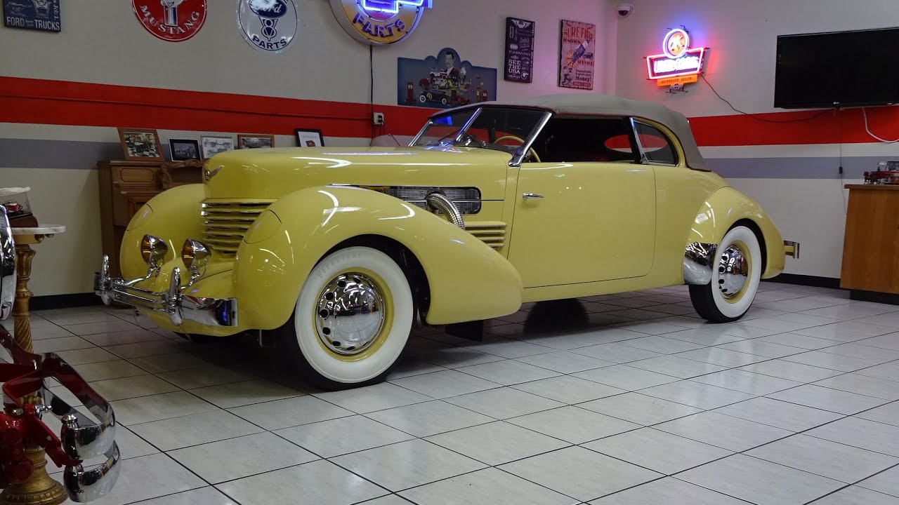 1937 Cord 812 Phaeton Convertible & Supercharged Engine Sound on My Car Story with Lou Costabile