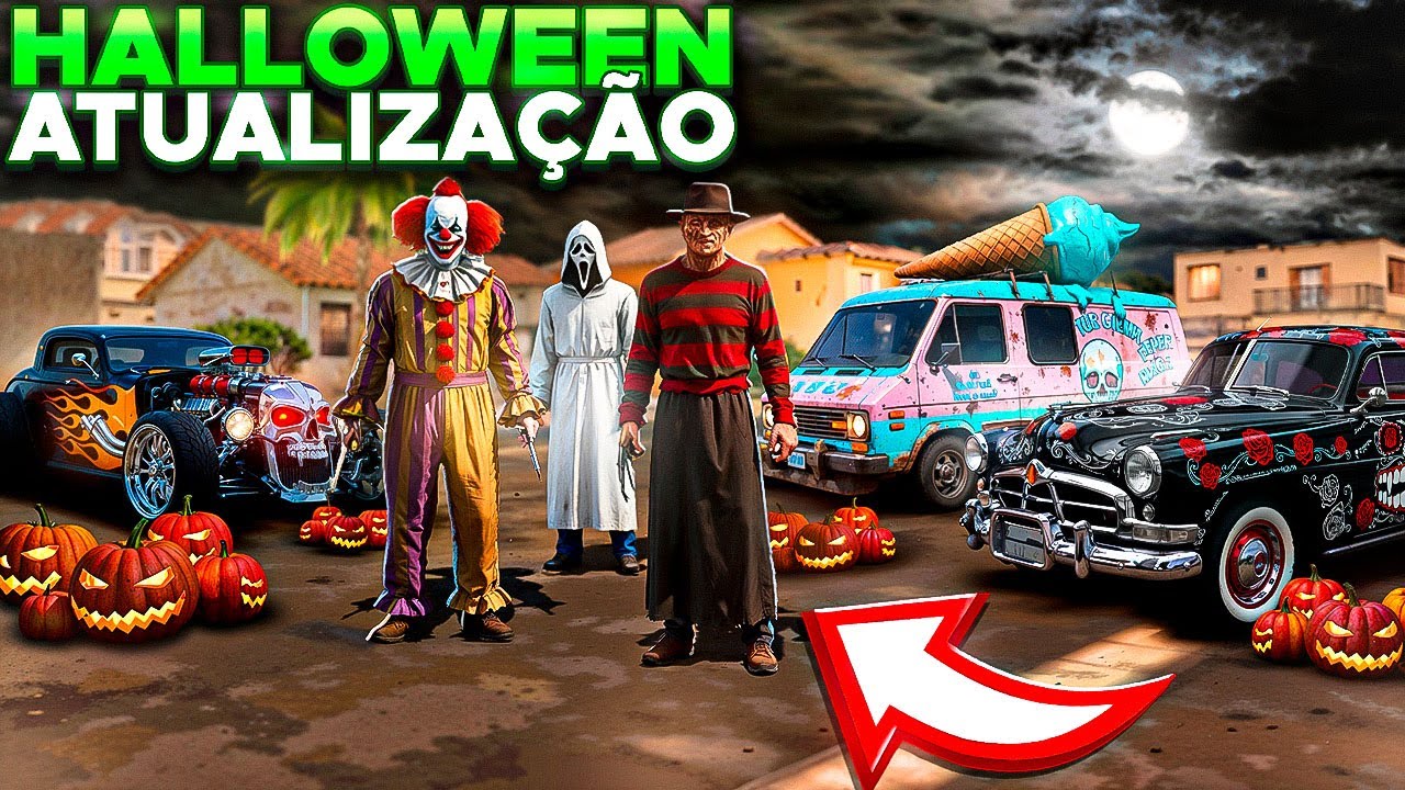 CHEGOU ATUALIZA&Ccedil;&Atilde;O DE HALLOWEEN! GANHE CARROS GR&Aacute;TIS NO RIO RISE