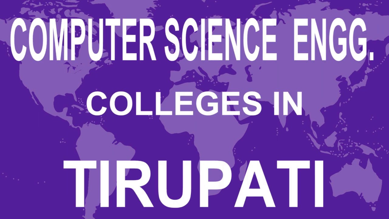 Computer Science Engineering Colleges in Tirupati